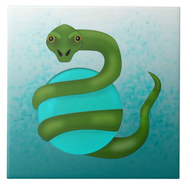 Azulejo La serpiente (Frente)