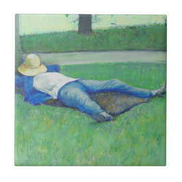 Azulejo La Siesta (de Gustave Caillebotte)