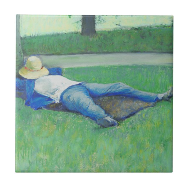 Azulejo La Siesta (de Gustave Caillebotte) (Frente)