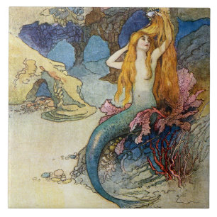 Azulejo “La Sirena” de Warwick Goble