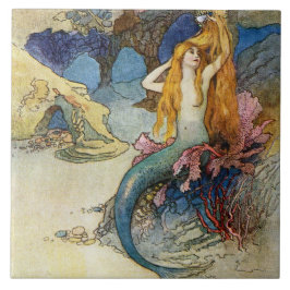 Azulejo "La sirena" por Warwick Goble