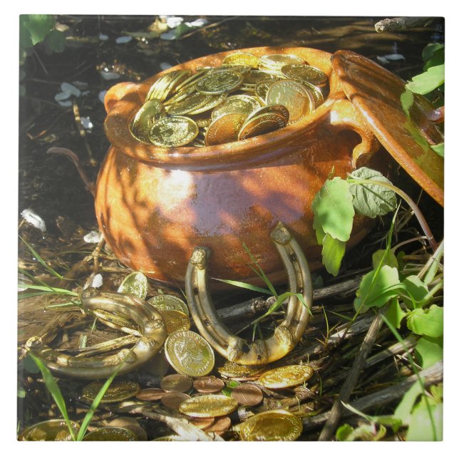 Azulejo "La suerte de los irlandeses" (Frente)