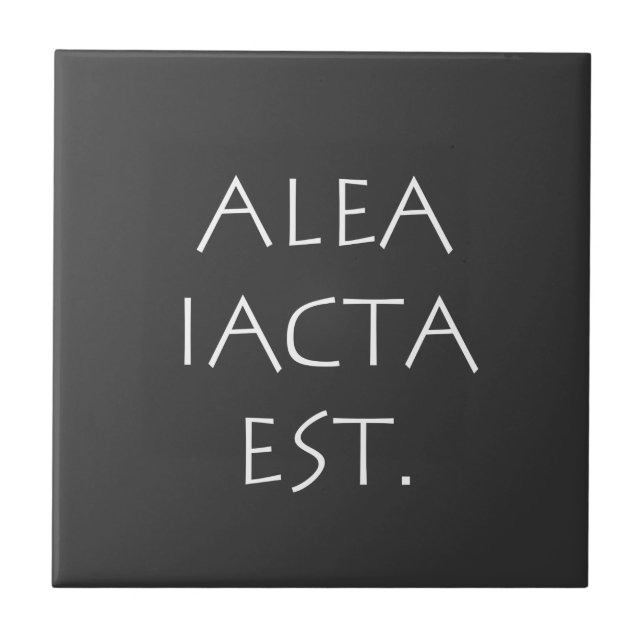 Azulejo La suerte está echada (Frente)
