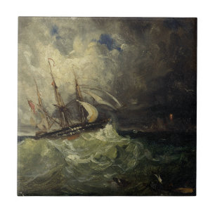 Azulejo La Tempête - Félix Ziem
