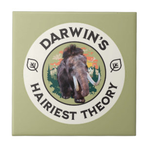 Azulejo La teoría más peluda de Darwin Mamut lanudo