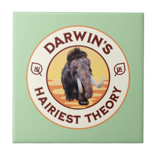 Azulejo La teoría más peluda de Darwin Mamut lanudo lindo