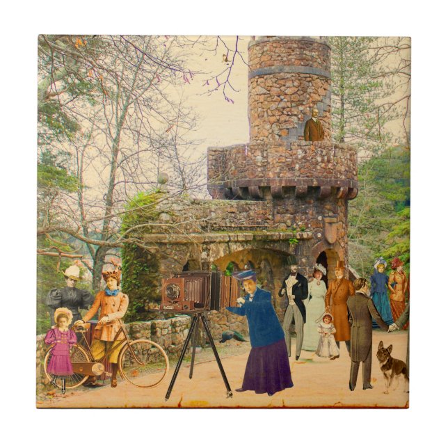 Azulejo La torre de la Quinta da Regaleira (Frente)