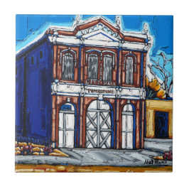 Azulejo La torre del ayuntamiento de Tombstone