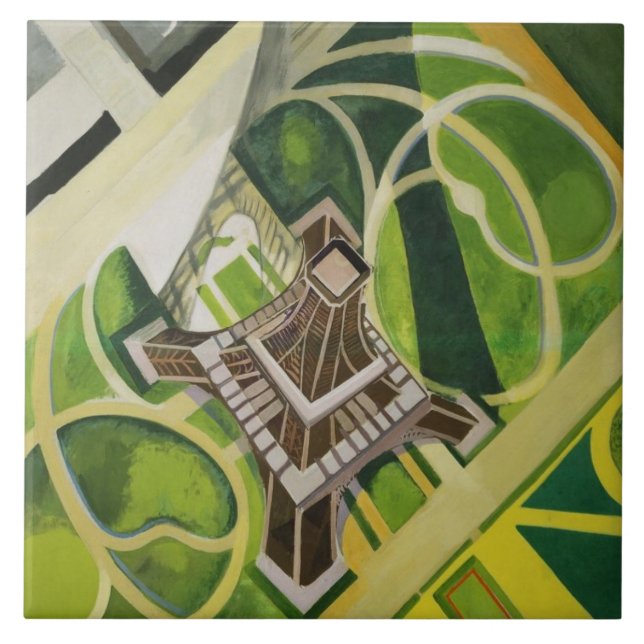 Azulejo La Torre Eiffel (por Robert Delaunay) (Frente)