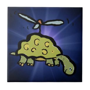 Azulejo la tortuga helicóptero