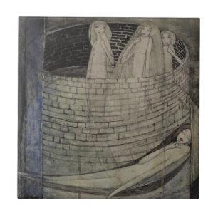 Azulejo La verdad yace en el fondo del pozo