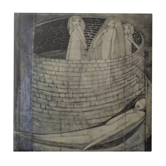 Azulejo La verdad yace en el fondo del pozo (Frente)