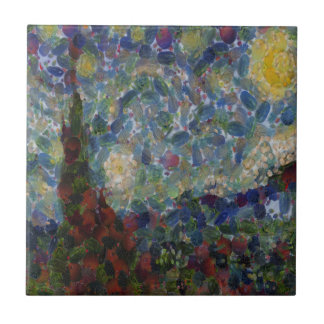 Azulejo La víbora Bella Artes estrellada de la noche de lo