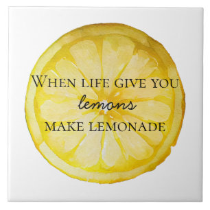 Azulejo La Vida Blanca Te Da Una Cita De Lemons