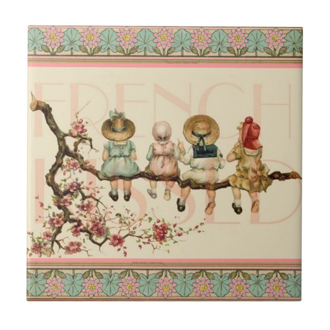 Azulejo La vieja historia de un mejor amigo francés (Frente)