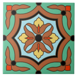 Azulejo La vieja isla catalana de Wrigley Tile de los año