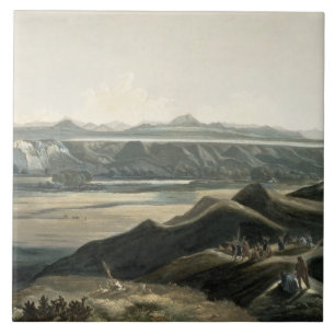 Azulejo La vista de las montañas rocosas, platea 44 de