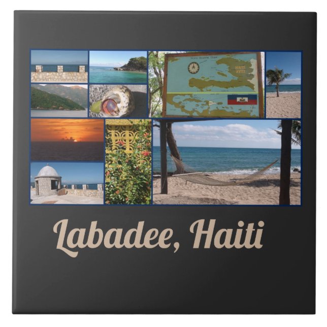 Azulejo Labadee, Haití (Frente)