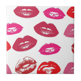 Azulejo Labios de Kissable (Labios de Besado, Labios Rojos
