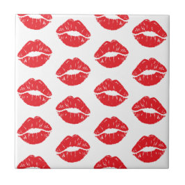 Azulejo Labios Rojos, Labios Rojos, Beso, Patrón De Labios