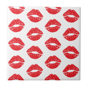 Azulejo Labios Rojos, Labios Rojos, Beso, Patrón De Labios