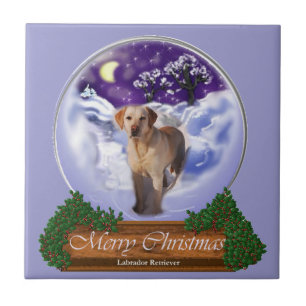 Azulejo Labrador Recuperador Navidades