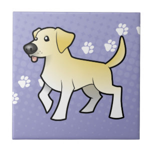 Azulejo Labrador retriever del dibujo animado