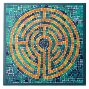Azulejo LABYRINTH II 6x6 Tile cerámico - Verde