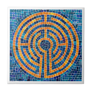 Azulejo LABYRINTH IV 4.25x4.25 Tejido cerámico - Blanco