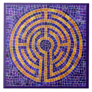 Azulejo LABYRINTH MOSAIC 6x6 Tile cerámico - Púrpura