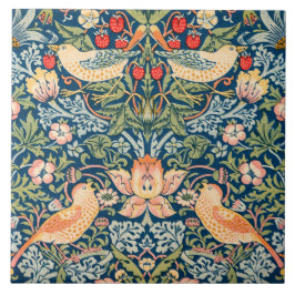 Azulejo Ladrón de fresa (por William Morris)