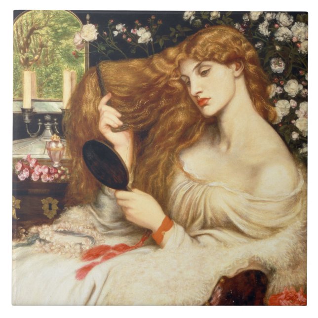 Azulejo Lady Lilith (Belleza asombrosa con el cabello larg (Frente)