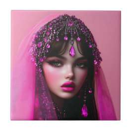 Azulejo Lady Pink Sapphire Ceramic Tile