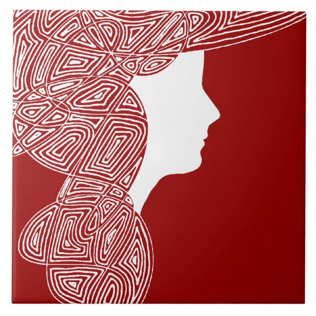 Azulejo Lady Red (Frente)