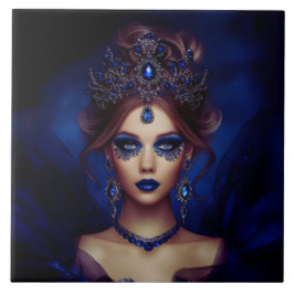 Azulejo Lady Sapphire Ceramic Tile