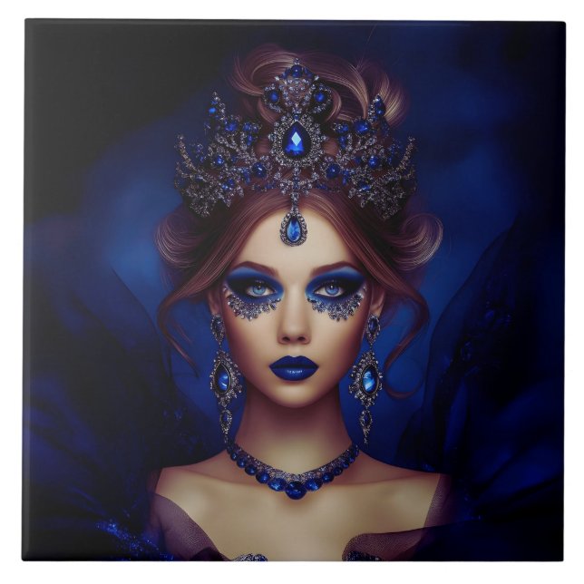 Azulejo Lady Sapphire Ceramic Tile (Frente)