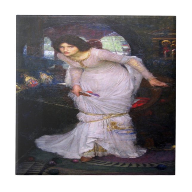 Azulejo Lady Shalott Lancelot John Waterhouse (Frente)