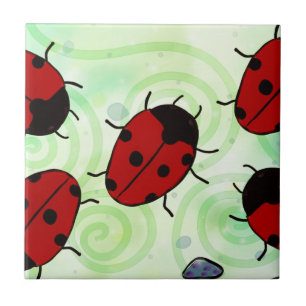 Azulejo Ladybug