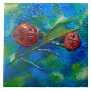 Azulejo Ladybugs