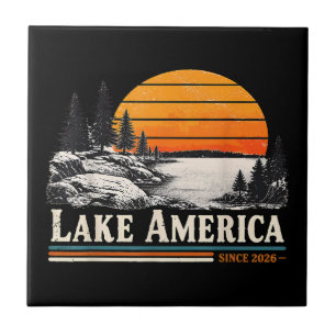 Azulejo Lago América 2026 Vintage