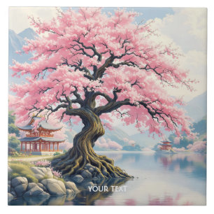 Azulejo Lago de los Templos de Fantasy Sakura