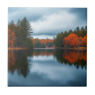 Azulejo Lago de Otoño