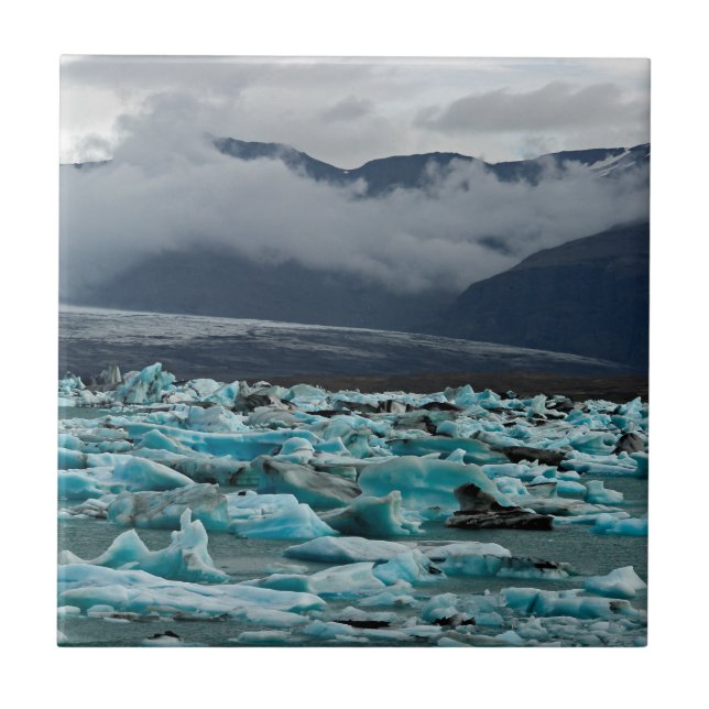 Azulejo Lago glacial Jokulsarlon - Islandia (Frente)