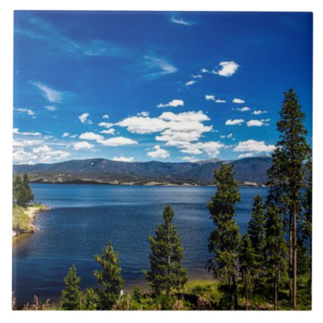 Azulejo Lago Granby, Colorado (Frente)