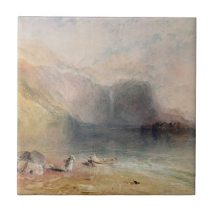 Azulejo Lago joseph Mallord Guillermo Turner el   Keswick,