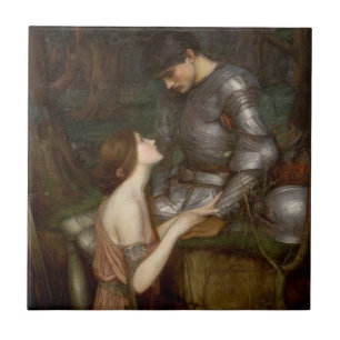 Azulejo Lamia y el Soldado por John William Waterhouse
