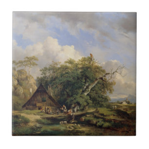 Azulejo Landschaft bei Gutenstein - Dominik Schufried