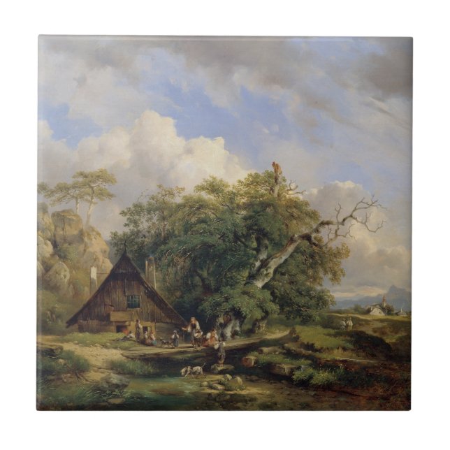 Azulejo Landschaft bei Gutenstein - Dominik Schufried (Frente)