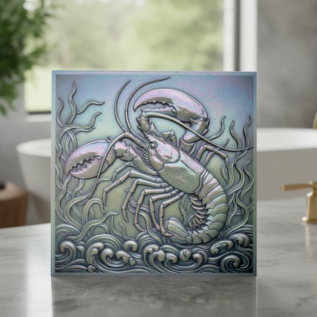 Azulejo Langosta Metálica Irisada ID1223 (Subido por el creador)