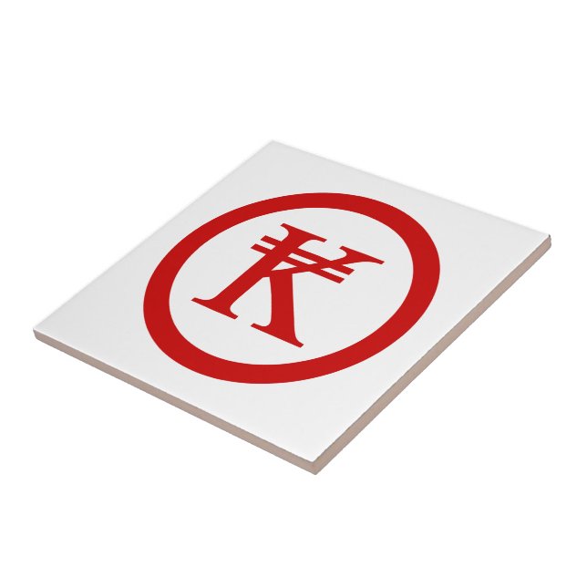 Azulejo Laos Kip Lao/Rótulo de Dinero Laotiano (Lado)